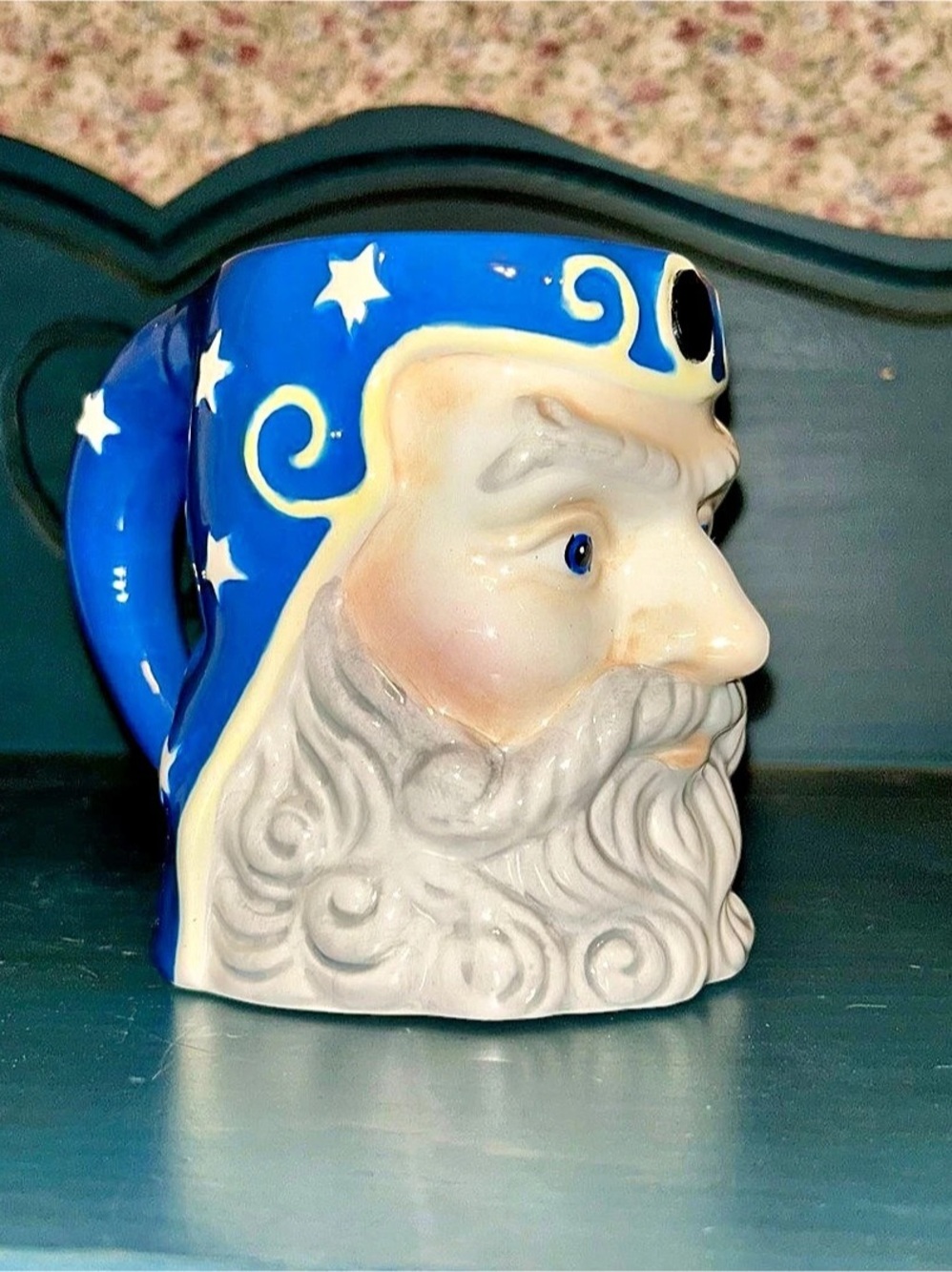Vintage 90s Celestial Wizard Coffee Mug